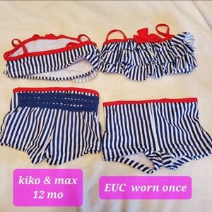 Kiko and max 2 piece baby girl suit 12 months